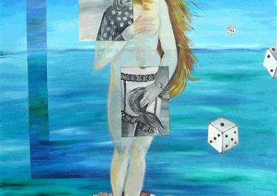 Venus-Women-fate.Acrylic on canvas.56_ x 48_