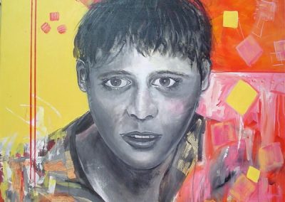 Young boy. Acrylic on canvas.40_ x 40_.