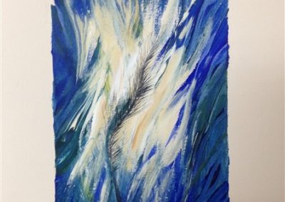 Feather 13. Mixed on Arch Paper 35 X 25 cm.