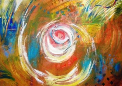 White_light_spiral. Acrylic on canvas.40_ x 40_