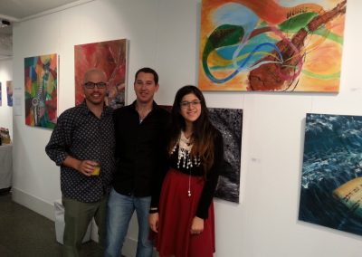 With Rei and Yaron at Oved's artworks_